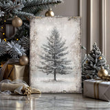 Vintage Christmas Tree Wall Art with Free 100+ Christmas Print - Tailored Canvases - Flyclothing LLC
