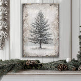 Vintage Christmas Tree Wall Art with Free 100+ Christmas Print - Tailored Canvases - Flyclothing LLC