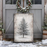 Vintage Christmas Tree Wall Art X - Tailored Canvases - Flyclothing LLC