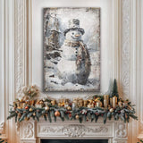 Vintage Snowman Christmas Wall Art II - Tailored Canvases - Flyclothing LLC
