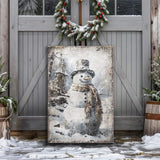 Vintage Snowman Christmas Wall Art II - Tailored Canvases - Flyclothing LLC