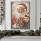 Vintage Christmas Santa Claus Wall Art - Tailored Canvases - Flyclothing LLC