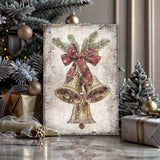 Vintage Christmas Bells Wall Art - Tailored Canvases - Flyclothing LLC