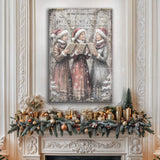 Vintage Christmas Carolers Wall Art - Tailored Canvases - Flyclothing LLC