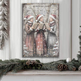 Vintage Christmas Carolers Wall Art - Tailored Canvases - Flyclothing LLC