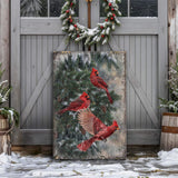 Vintage Cardinal Christmas Wall Art II - Tailored Canvases - Flyclothing LLC