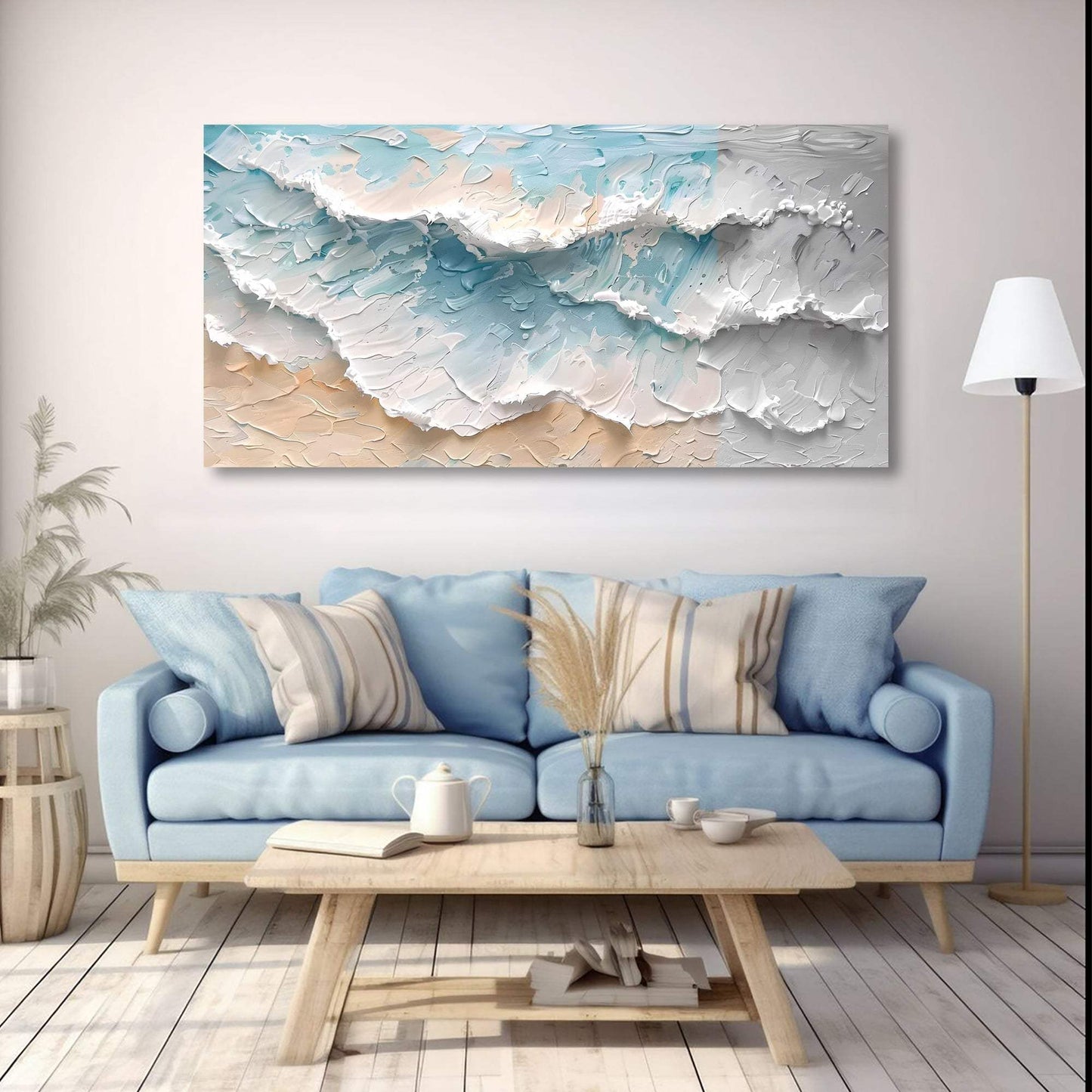 Blue Ocean Coastal Wall Art - Tailored Canvases - Flyclothing LLC