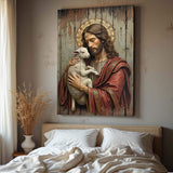 Jesus The Good Shepherd Wall Art - Tailored Canvases - Flyclothing LLC