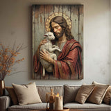 Jesus The Good Shepherd Wall Art - Tailored Canvases - Flyclothing LLC