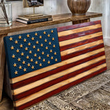 Old Glory American Flag Wall Art II - Tailored Canvases - Flyclothing LLC