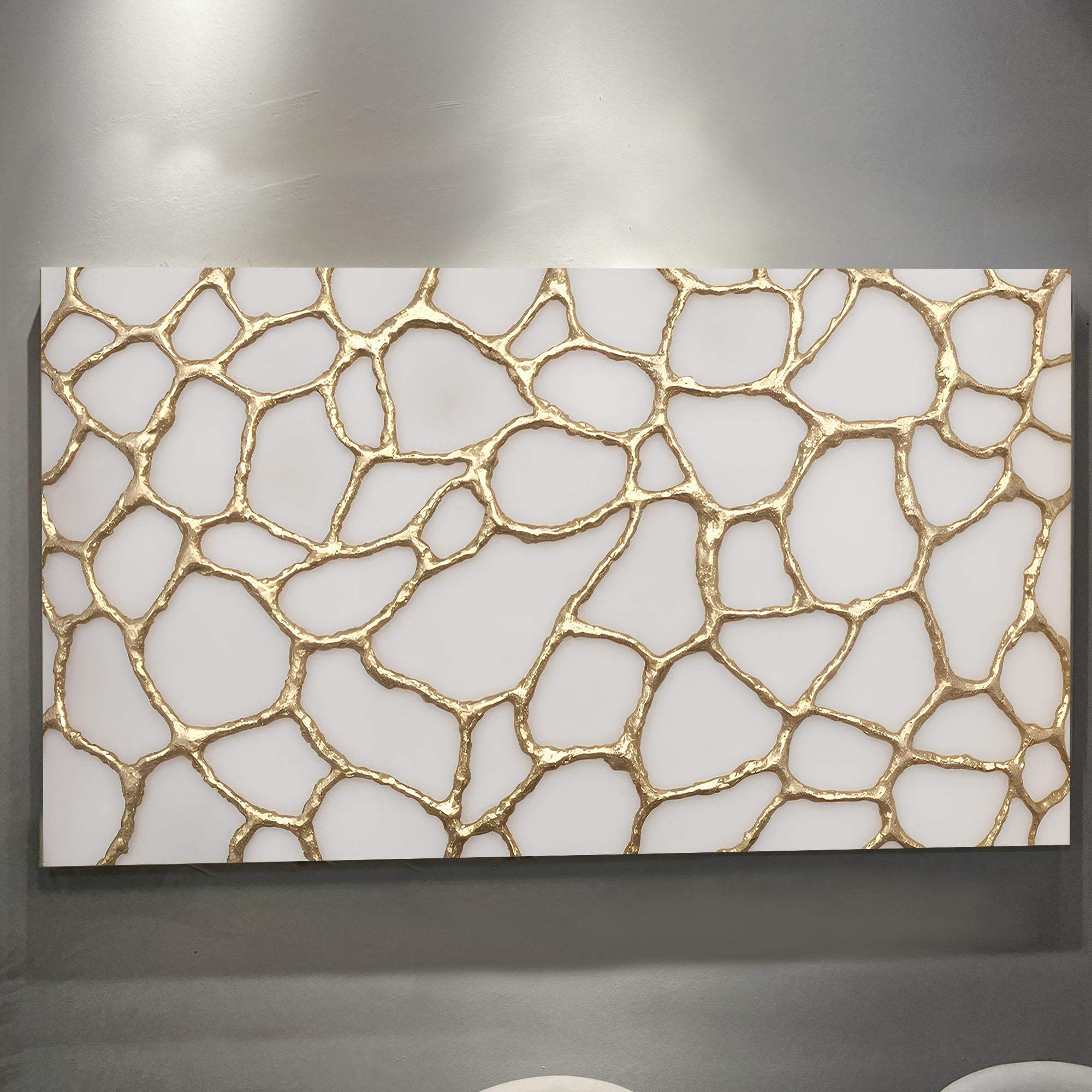 Golden Neurons Wall Art - Tailored Canvases - Flyclothing LLC