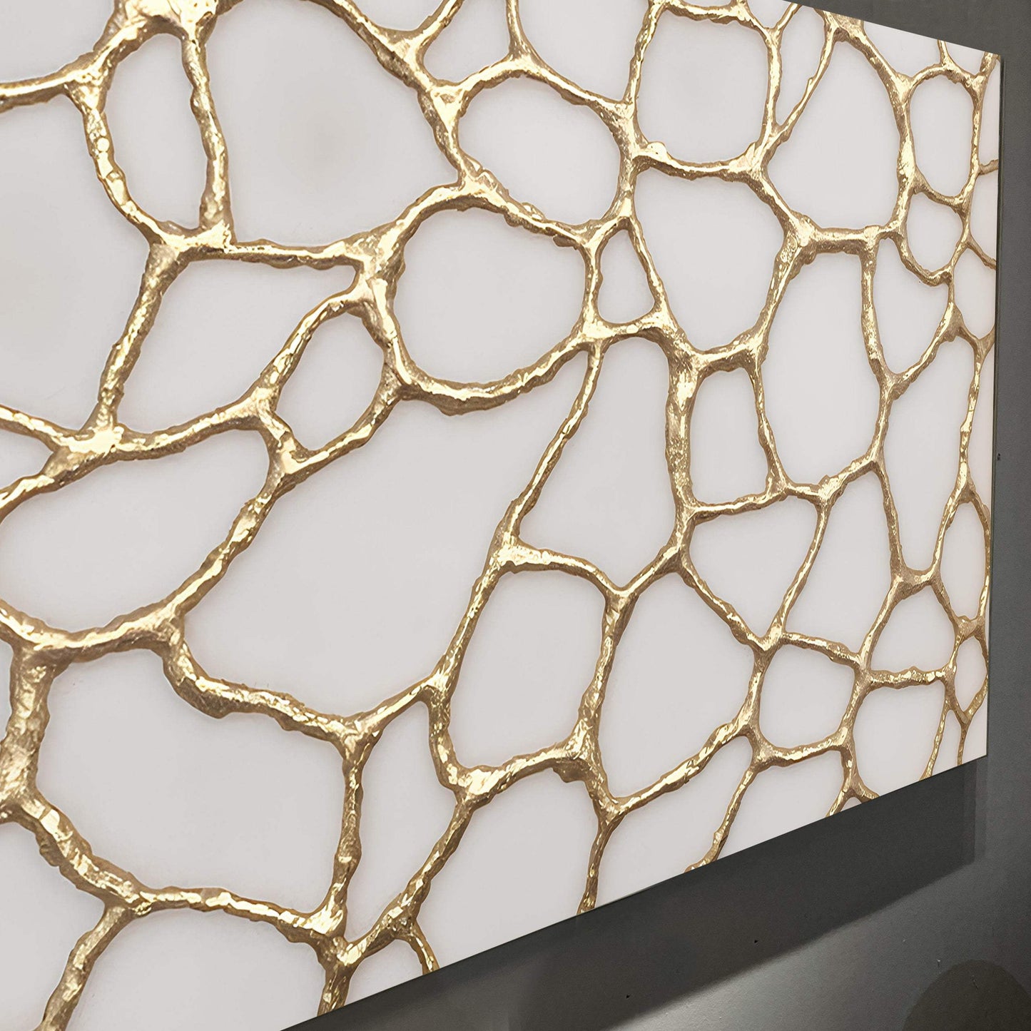 Golden Neurons Wall Art - Tailored Canvases - Flyclothing LLC