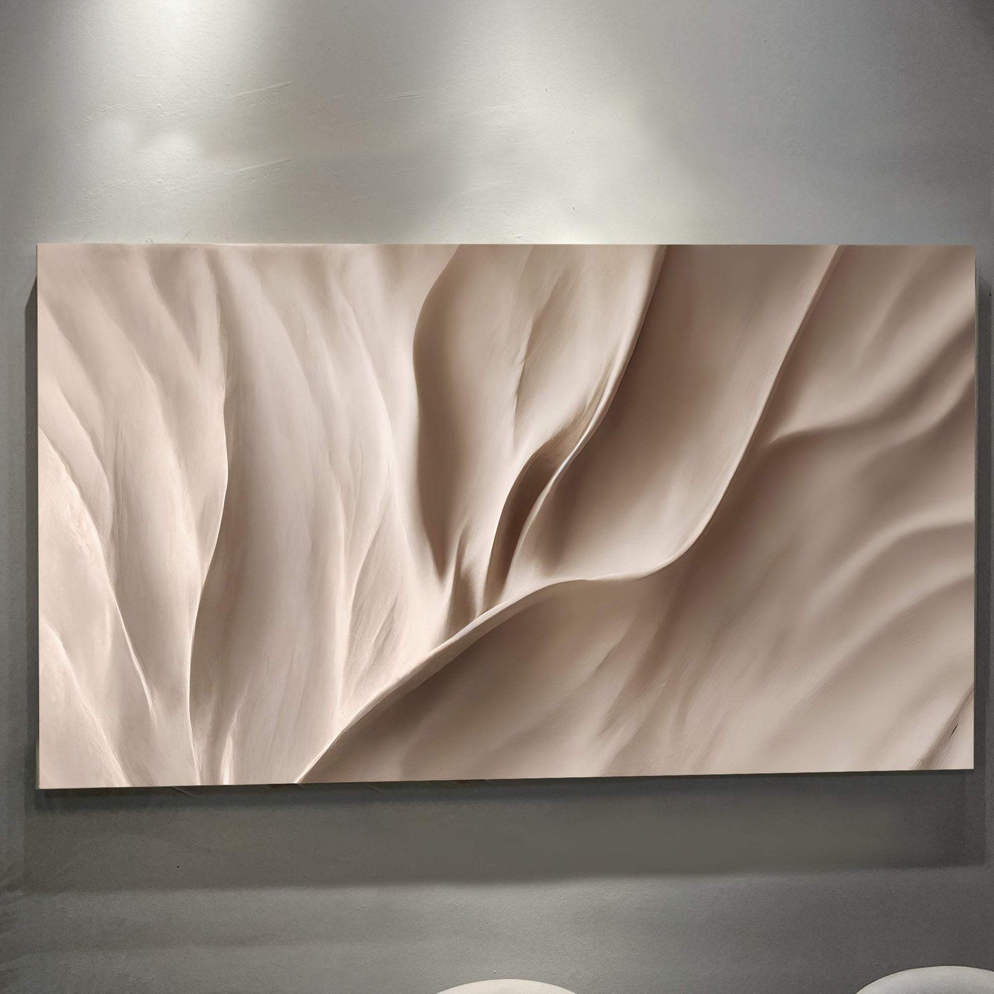 Soft Waves of Elegance Wall Art - Tailored Canvases - Flyclothing LLC