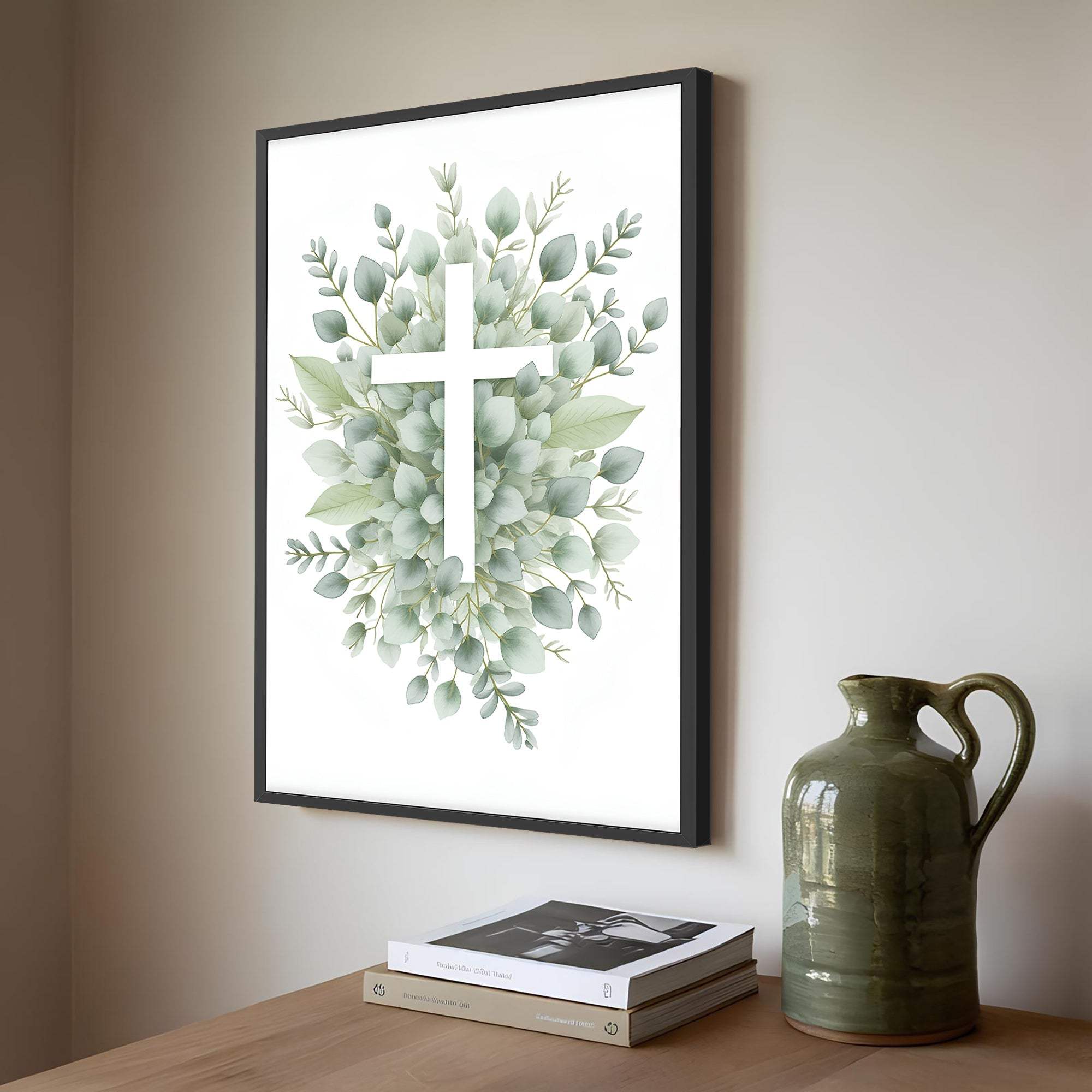 Minimalist Cross Faith Wall Art - Tailored Canvases - Flyclothing LLC