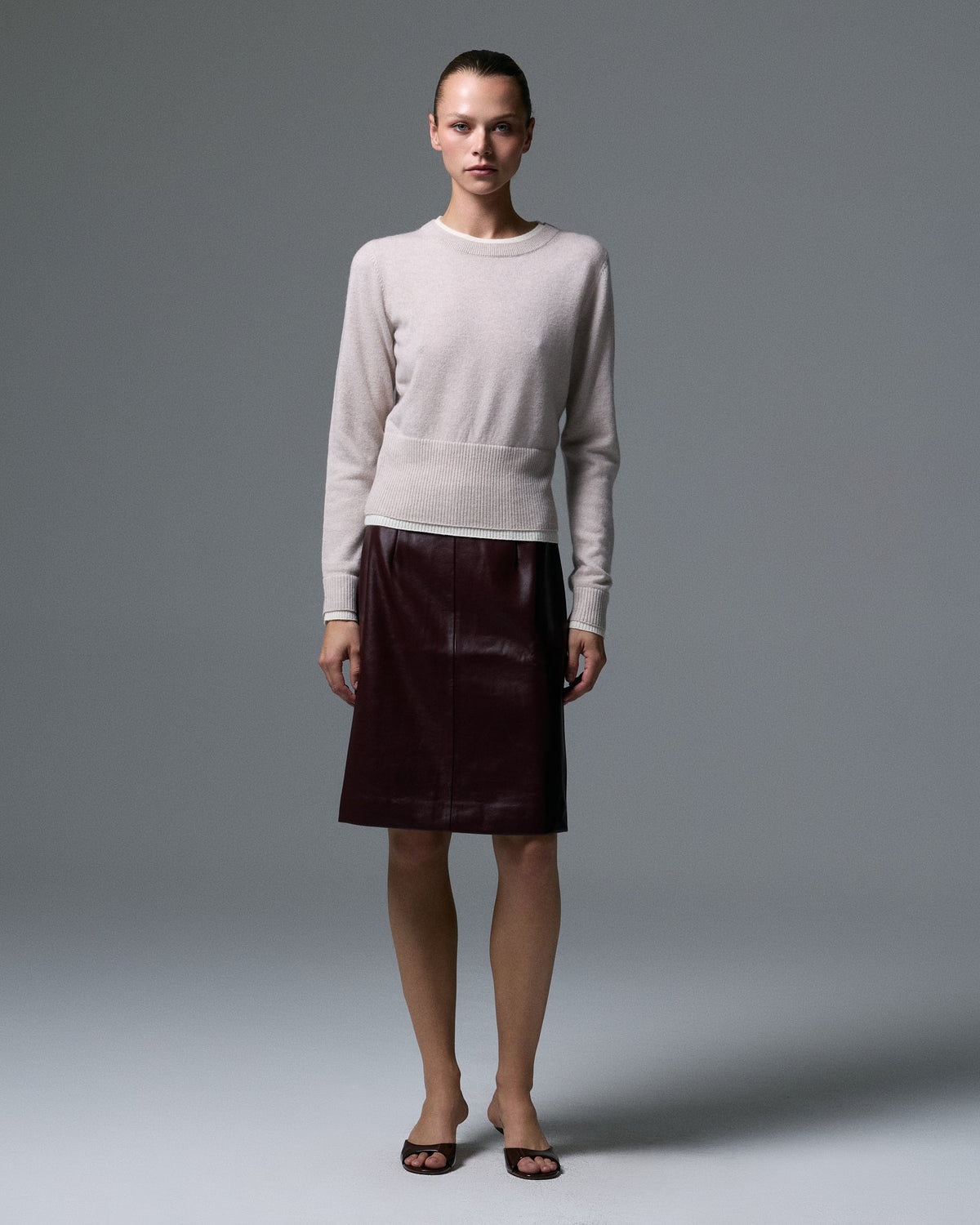Tove Layered Cashmere Crewneck - Artless Forever - Flyclothing LLC