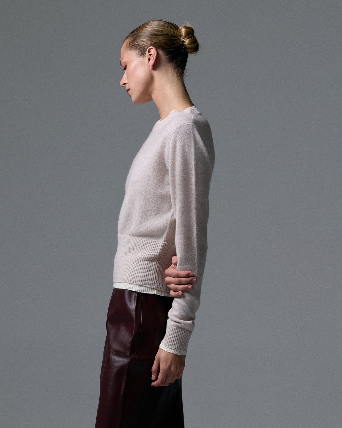 Tove Layered Cashmere Crewneck - Artless Forever - Flyclothing LLC