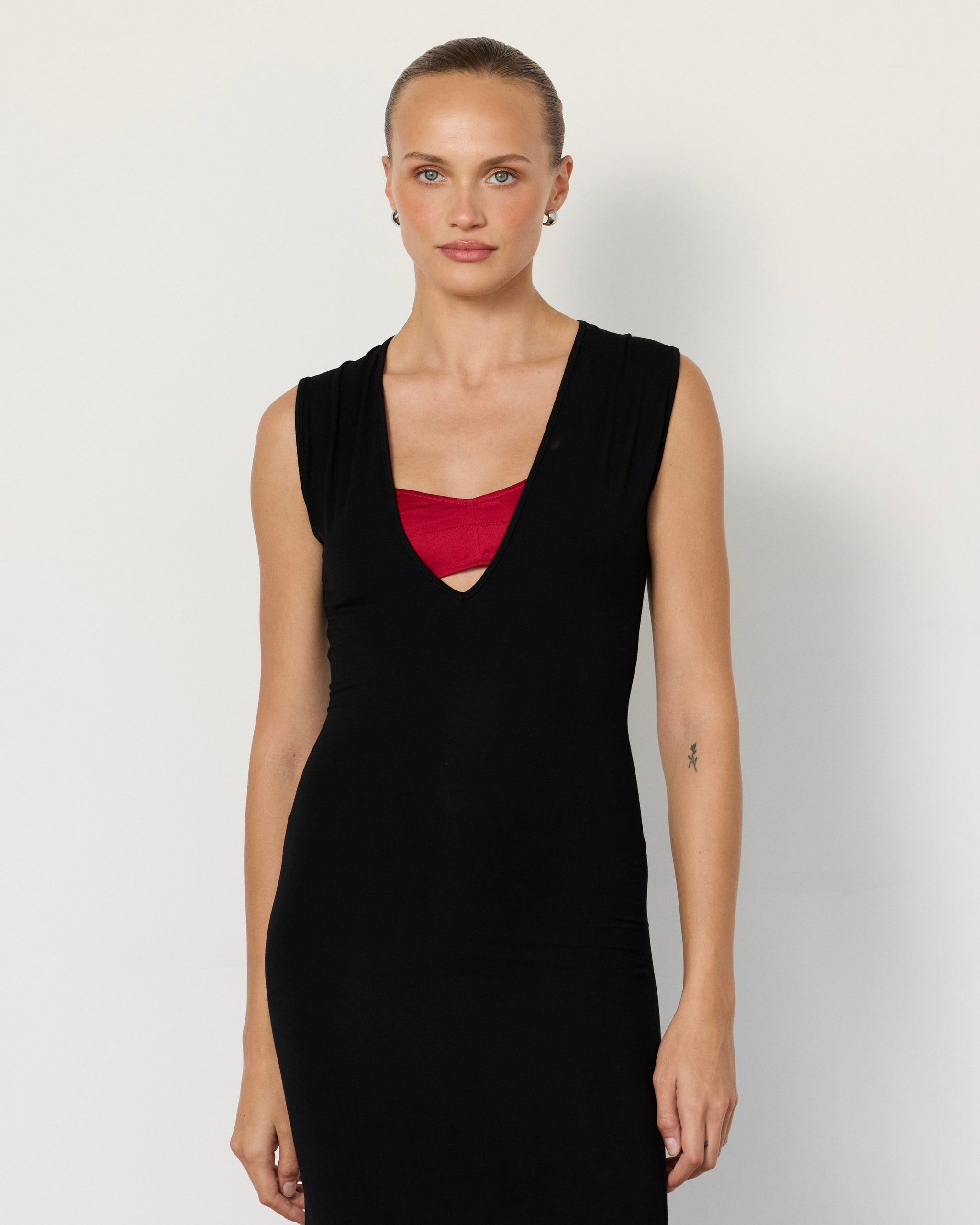 Tate Plunge Midi Dress - Artless Forever - Flyclothing LLC