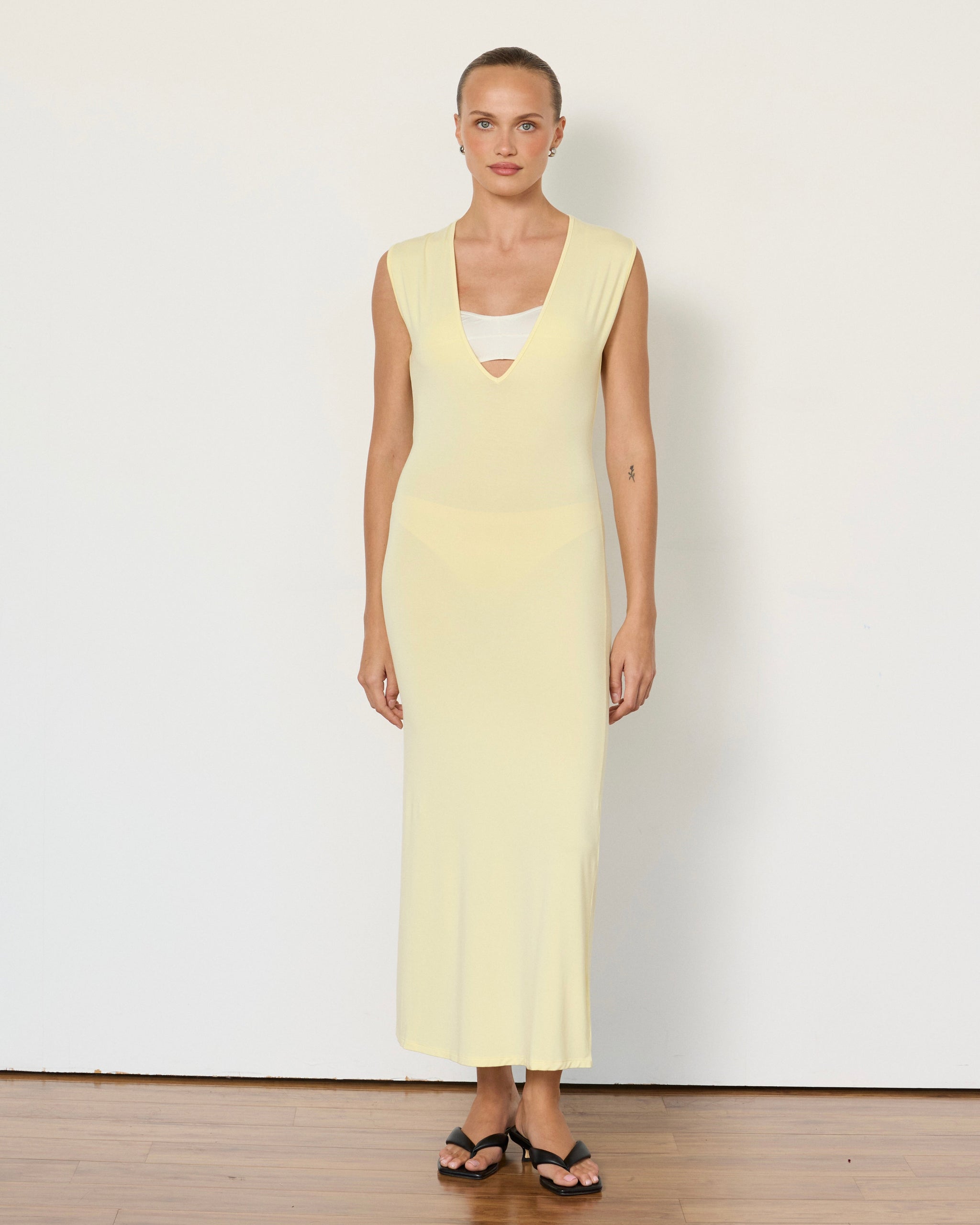 Tate Plunge Midi Dress - Artless Forever - Flyclothing LLC