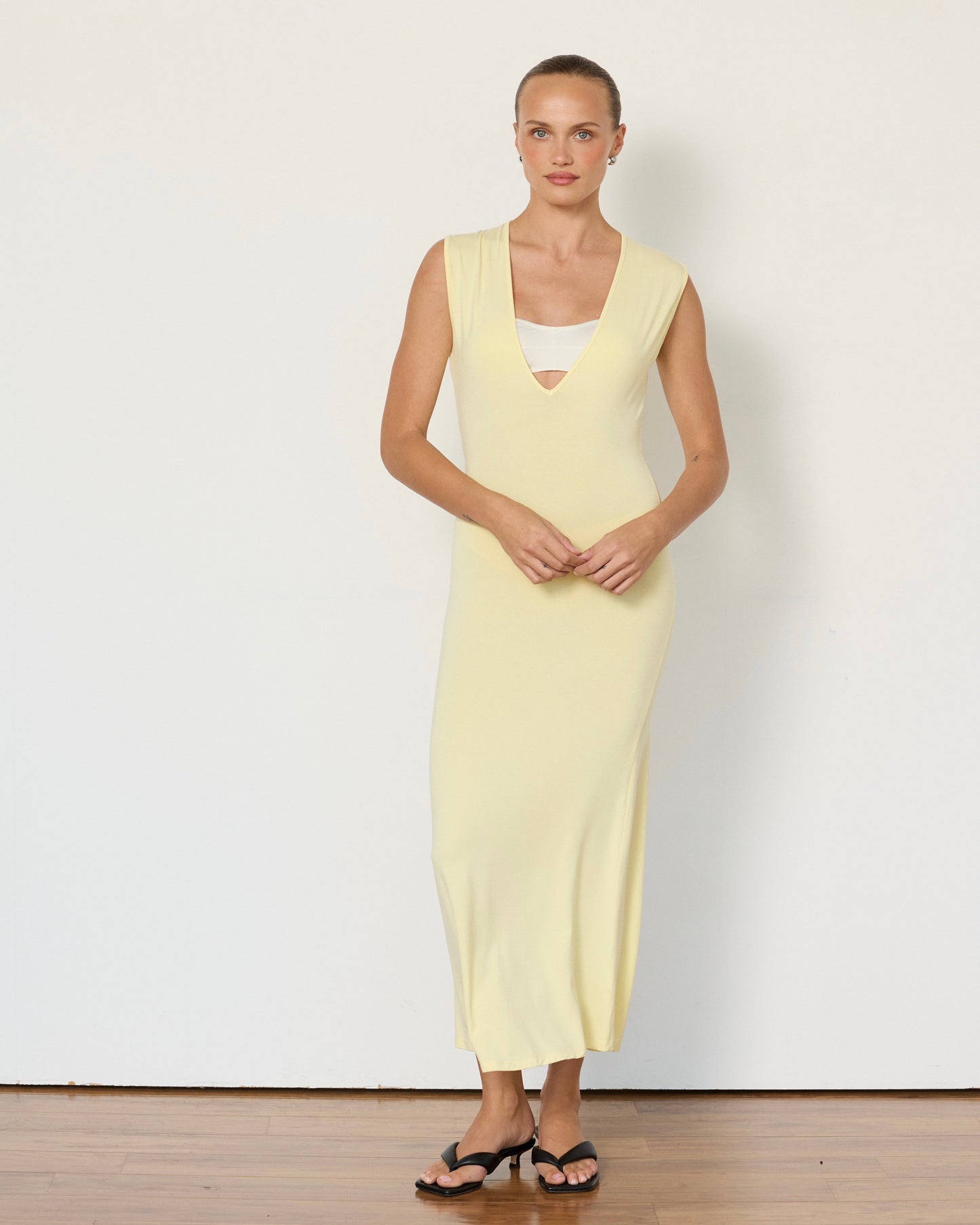 Tate Plunge Midi Dress - Artless Forever - Flyclothing LLC