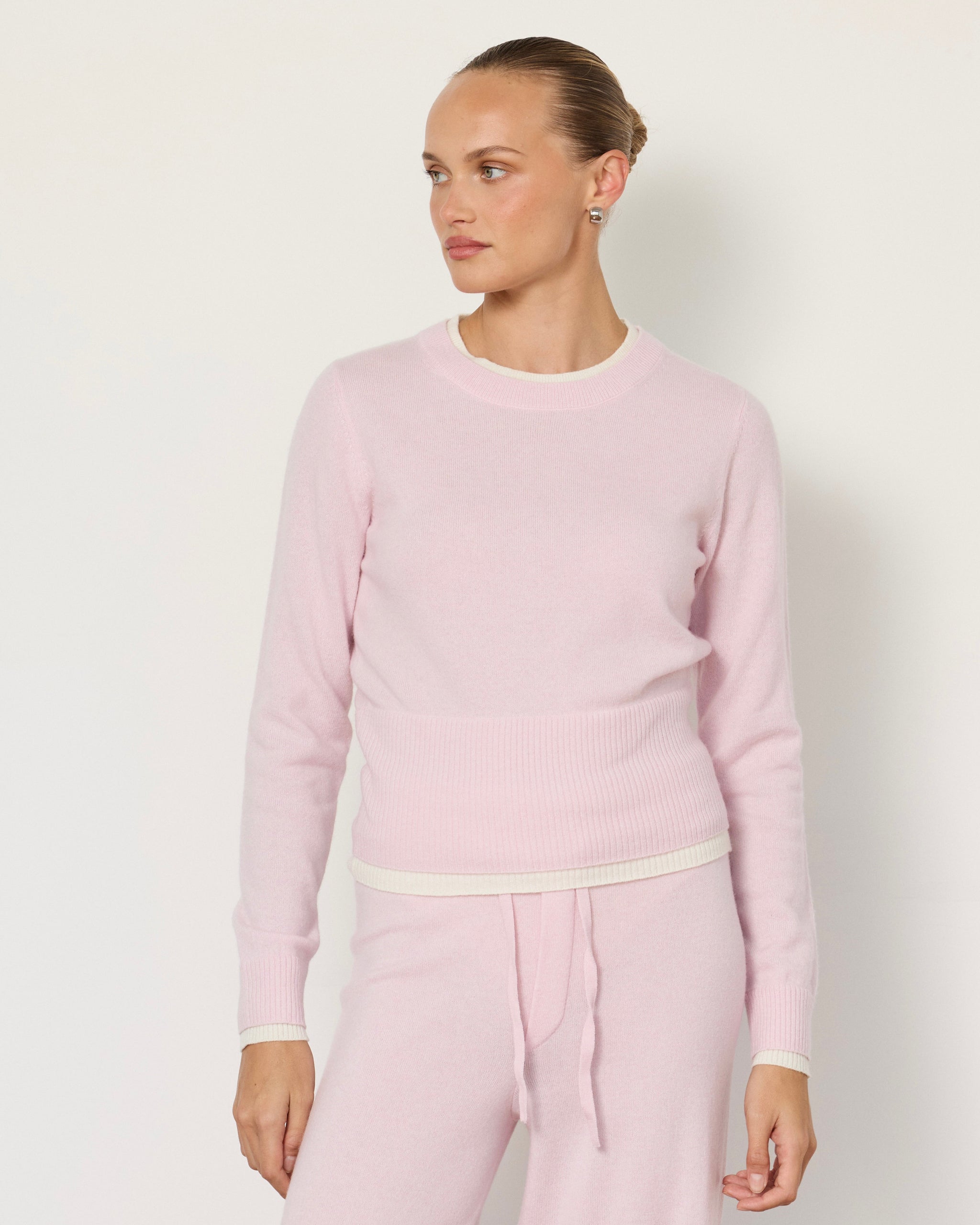 Tove Layered Cashmere Crewneck - Artless Forever - Flyclothing LLC