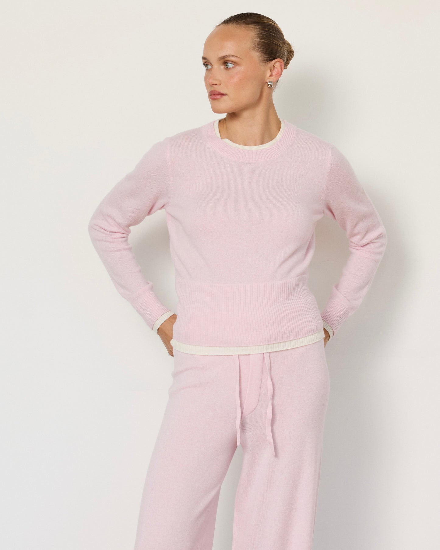 Tove Layered Cashmere Crewneck - Artless Forever - Flyclothing LLC