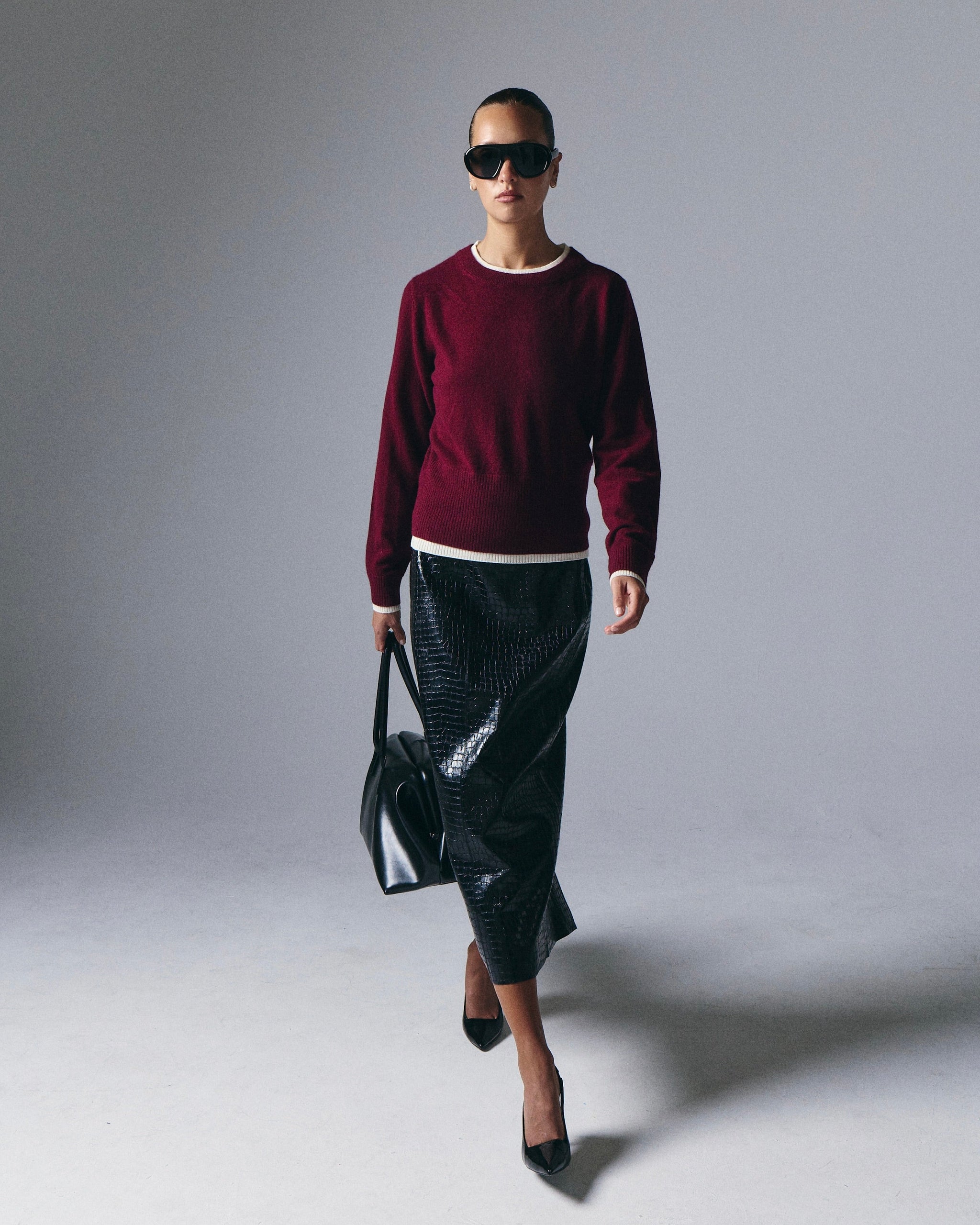 Tove Layered Cashmere Crewneck - Artless Forever - Flyclothing LLC