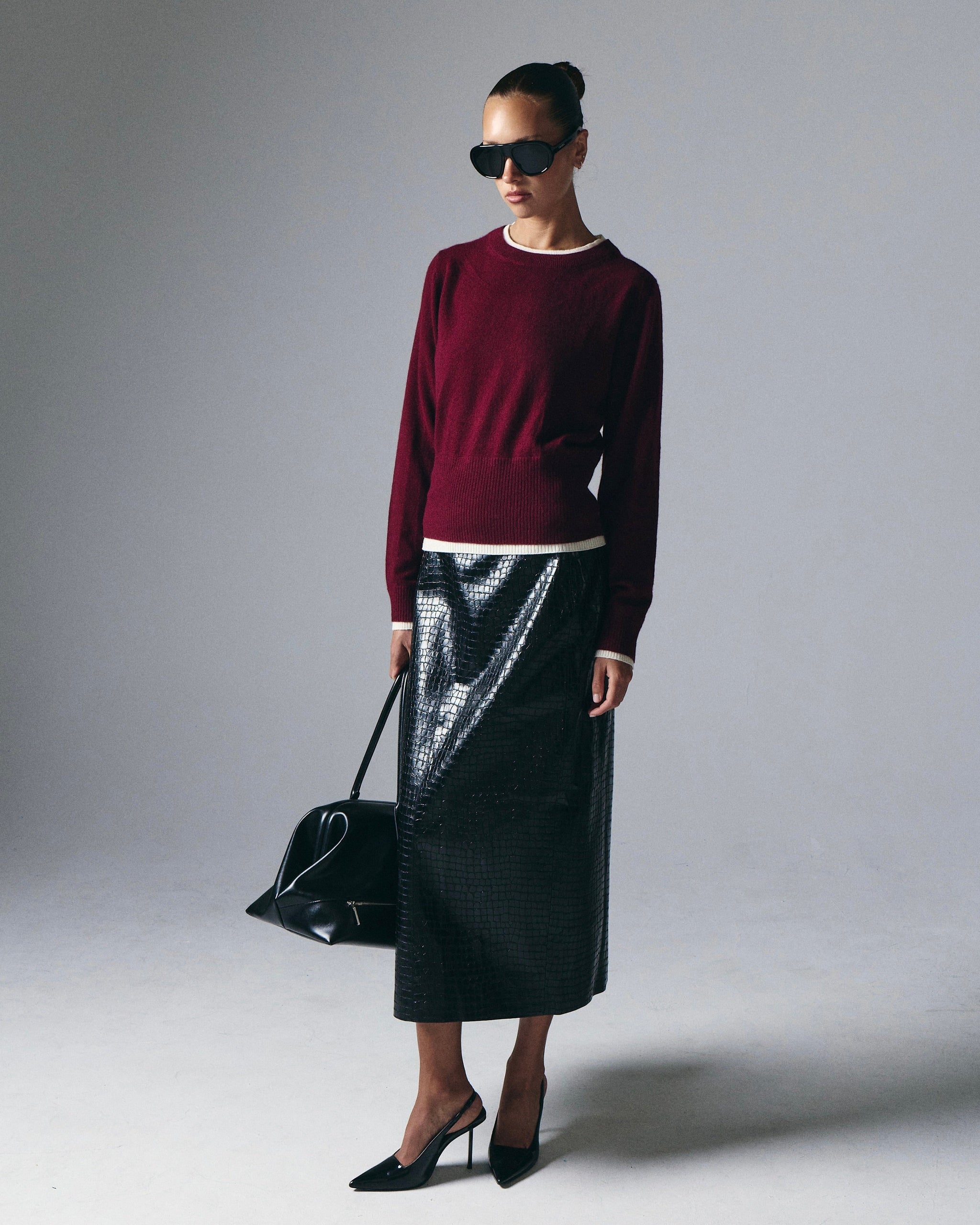 Tove Layered Cashmere Crewneck - Artless Forever - Flyclothing LLC