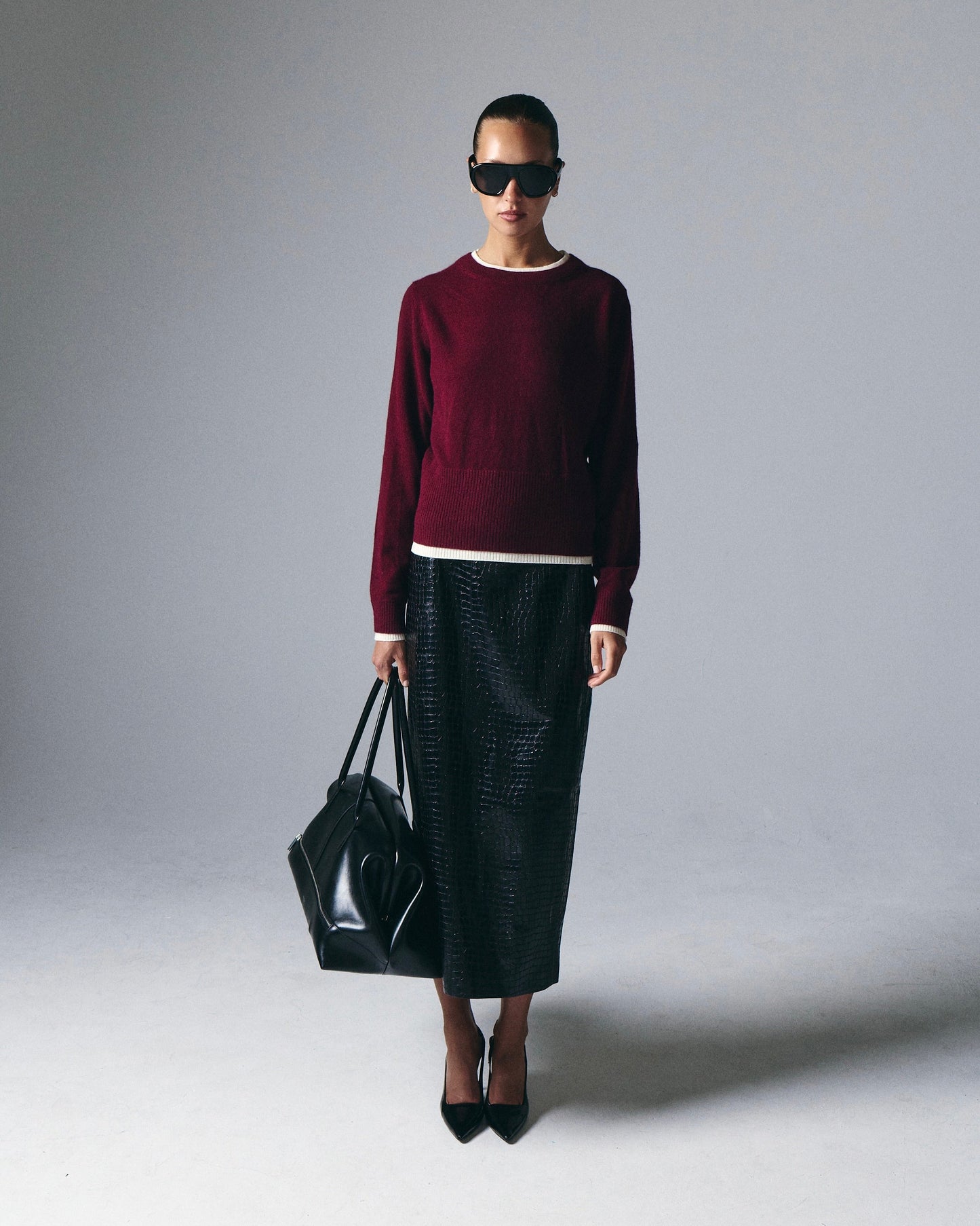 Tove Layered Cashmere Crewneck - Artless Forever - Flyclothing LLC