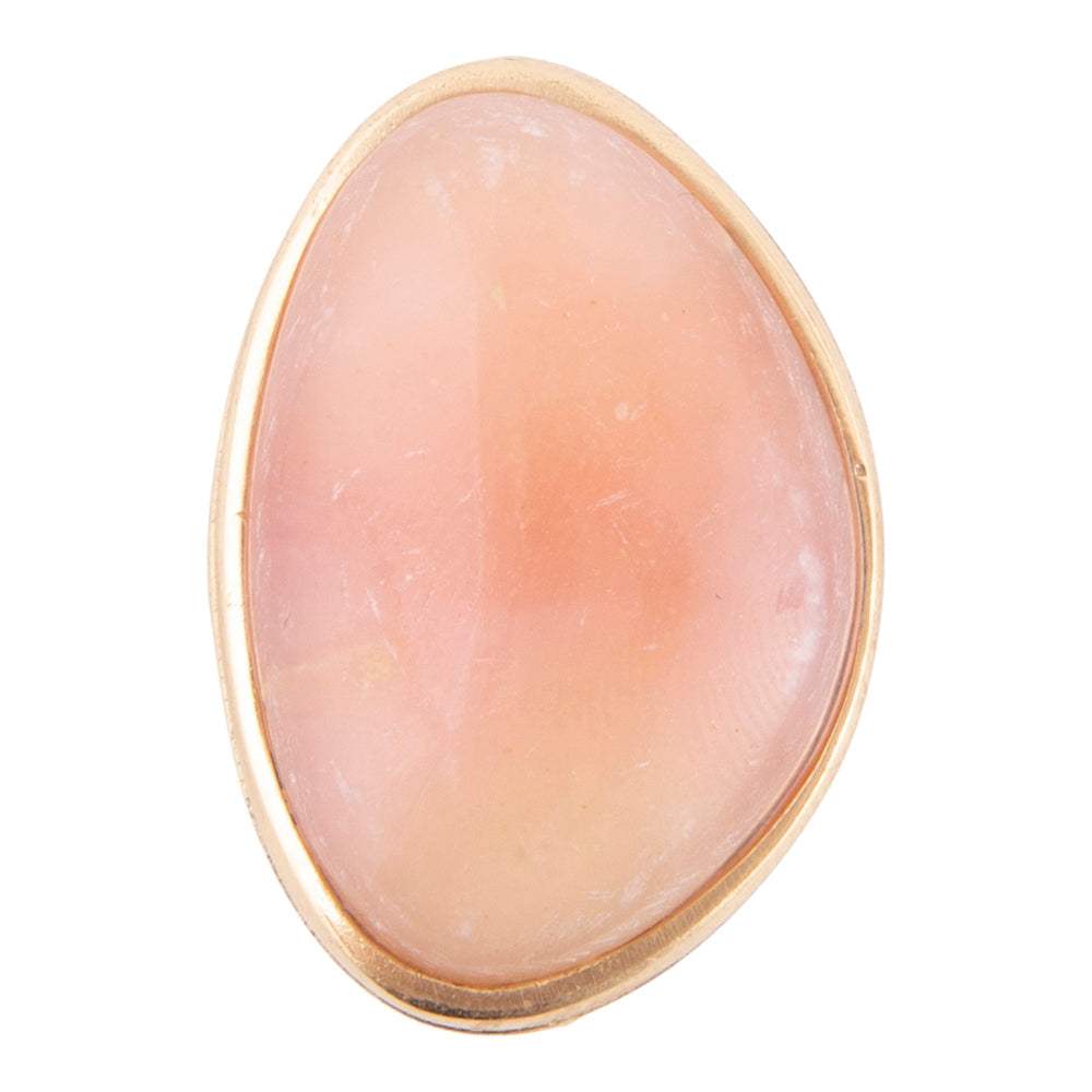 Pink Opal Golden Statement Ring - Barse Jewelry - Flyclothing LLC