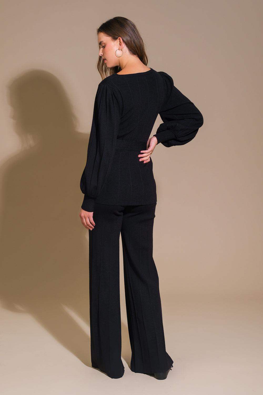 SMILE WHEN YOUR SAD WITH SWEATER TOP AND PANT SET - Flying Tomato - Flyclothing LLC