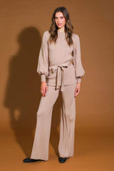 SMILE WHEN YOUR SAD WITH SWEATER TOP AND PANT SET - Flying Tomato - Flyclothing LLC