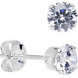 925 Sterling Silver CZ Stud Earrings - BodyCandy - Flyclothing LLC
