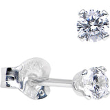 925 Sterling Silver CZ Stud Earrings - BodyCandy - Flyclothing LLC
