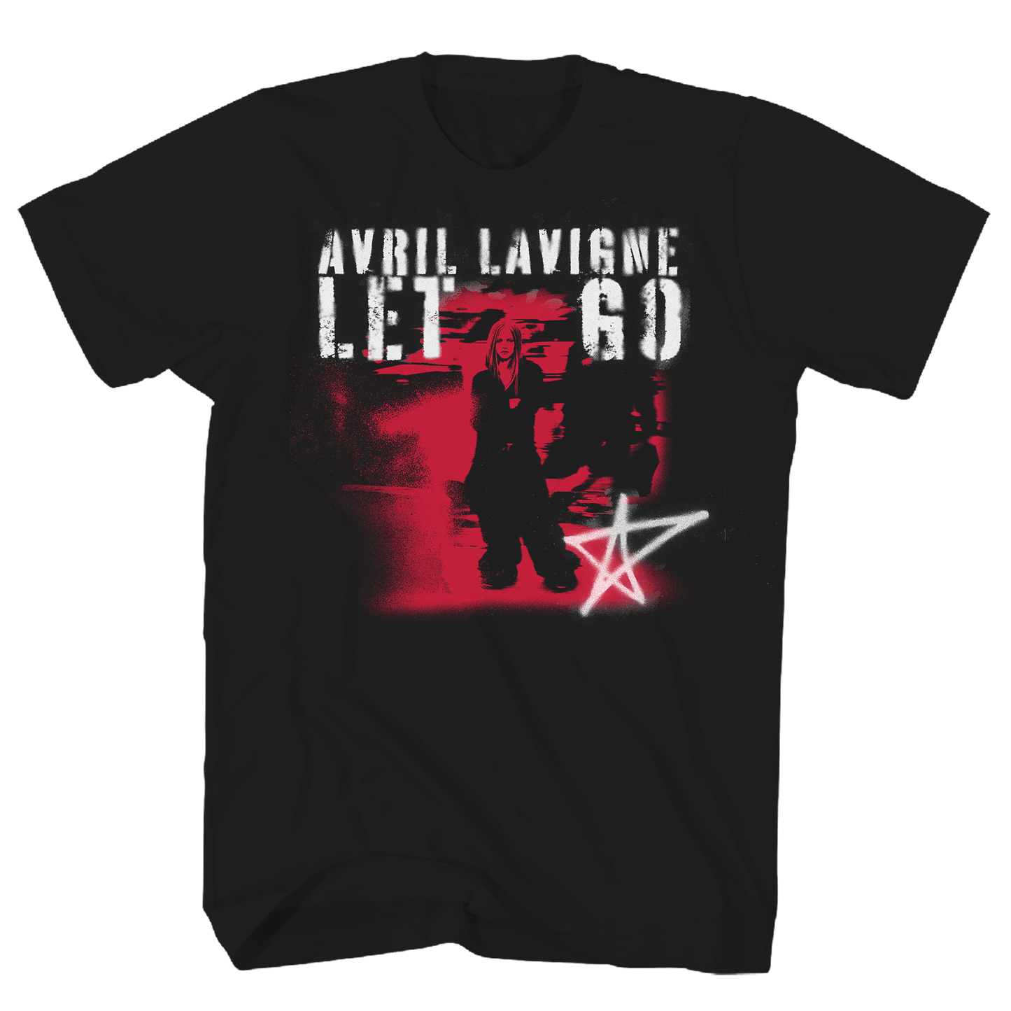 AVRIL LAVIGNE LET GO TRACK LIST BLACJ T-SHIRT