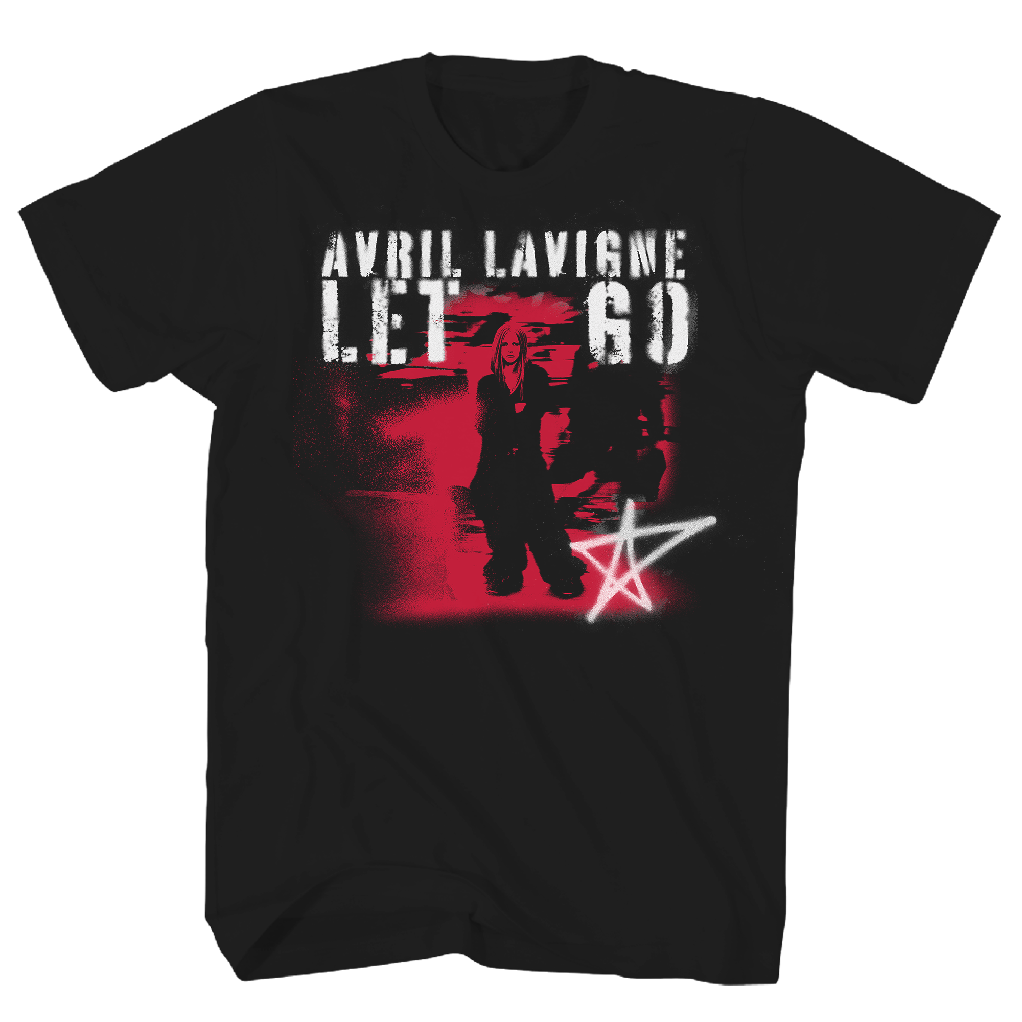 AVRIL LAVIGNE LET GO TRACK LIST BLACJ T-SHIRT