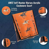 AWST Int'l Hunter Horses Acrylic Cashmere Scarf - Breeches.com - Flyclothing LLC