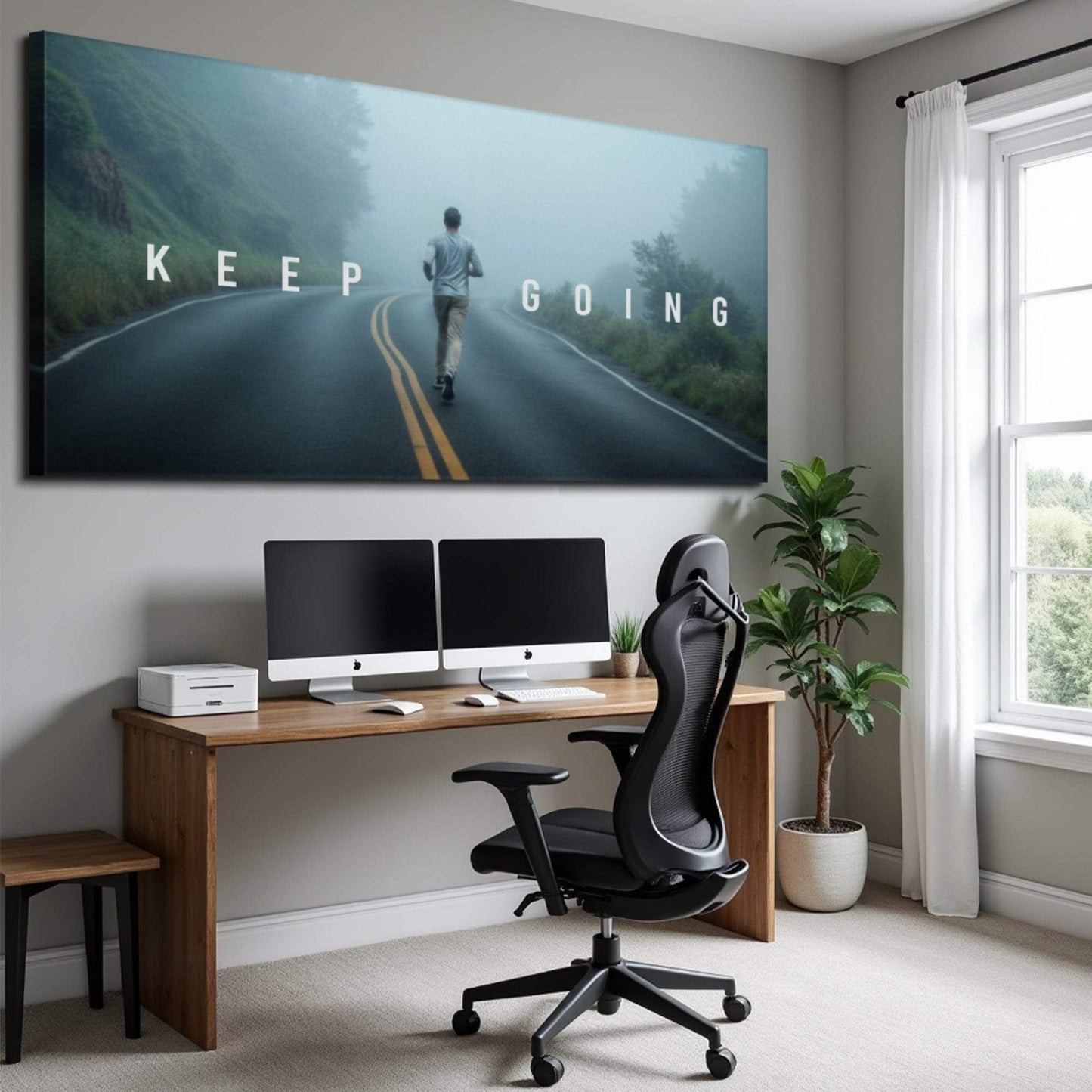 Keep Going Motivational Wall Sign - Tailored Canvases - Flyclothing LLC