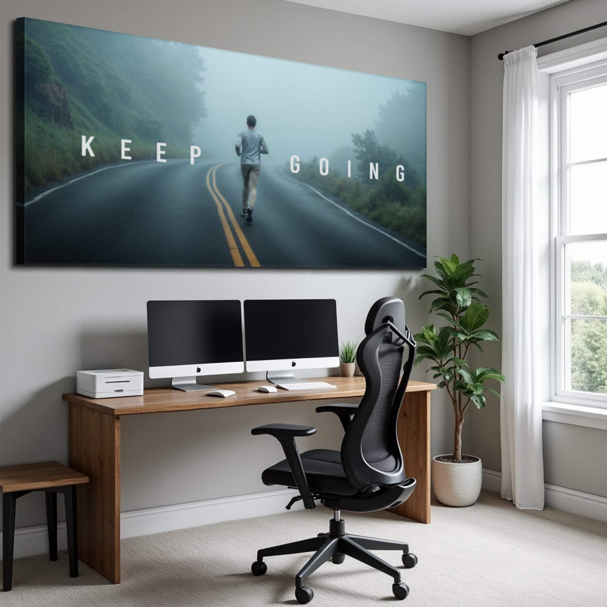 Keep Going Motivational Wall Sign - Tailored Canvases - Flyclothing LLC