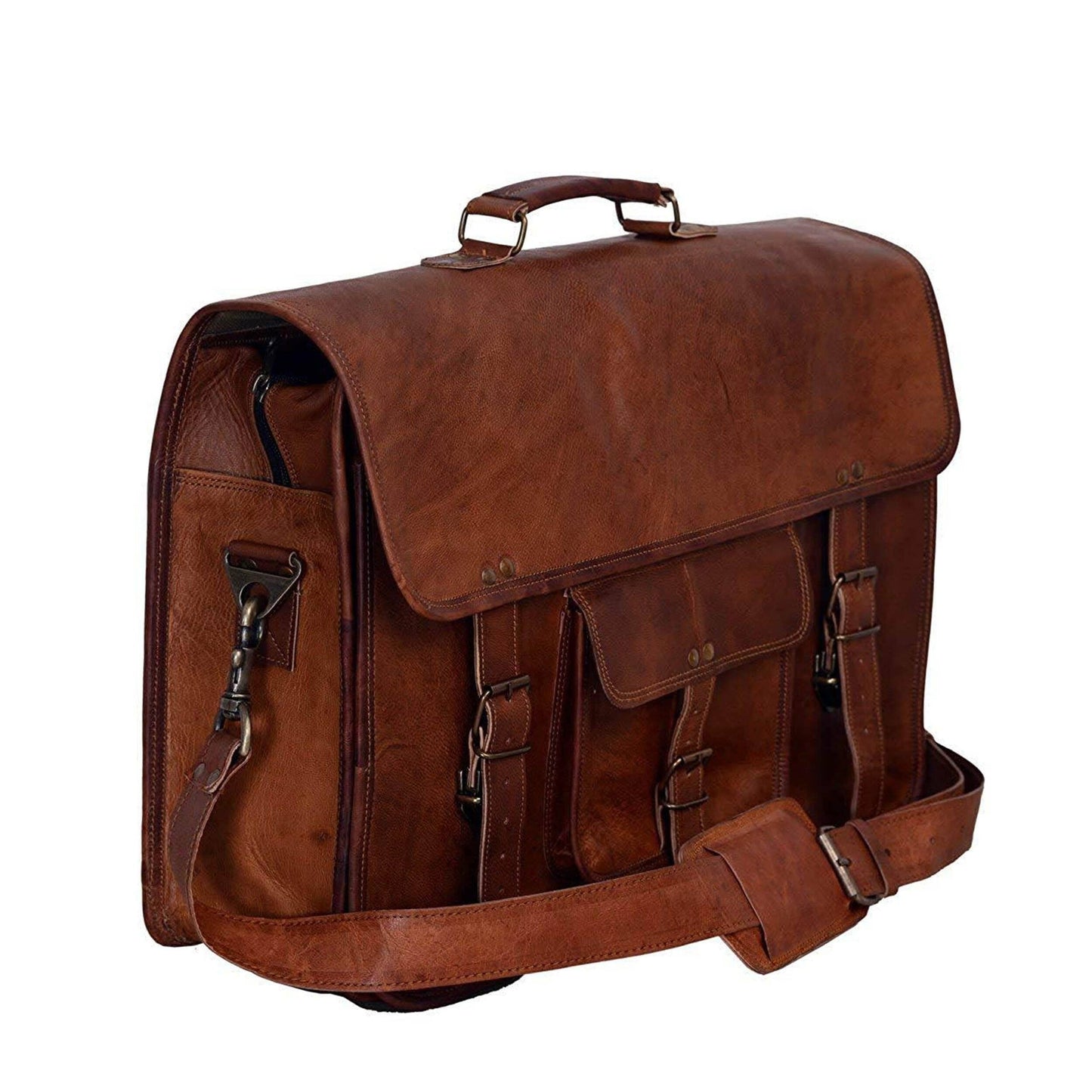 The Attorney Briefcase - Classy Leather Bags - Flyclothing LLC