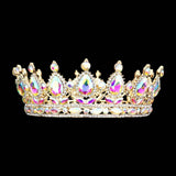 Teardrop Stone Accented Crown Tiara - Madeline Love - Flyclothing LLC