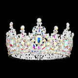 Multi Stone Cluster Crown Tiara - Madeline Love - Flyclothing LLC