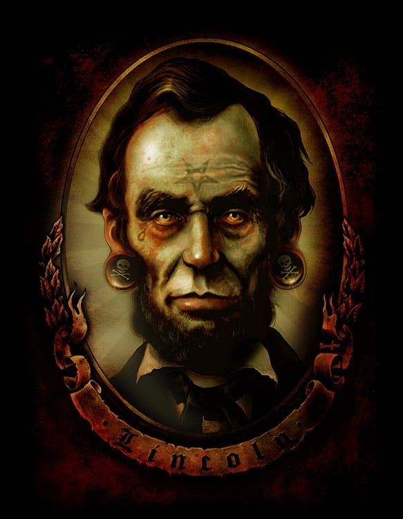 Black Market Art Company Abraham Lincoln Print