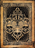 Black Market Art Company Ace Skulls Print