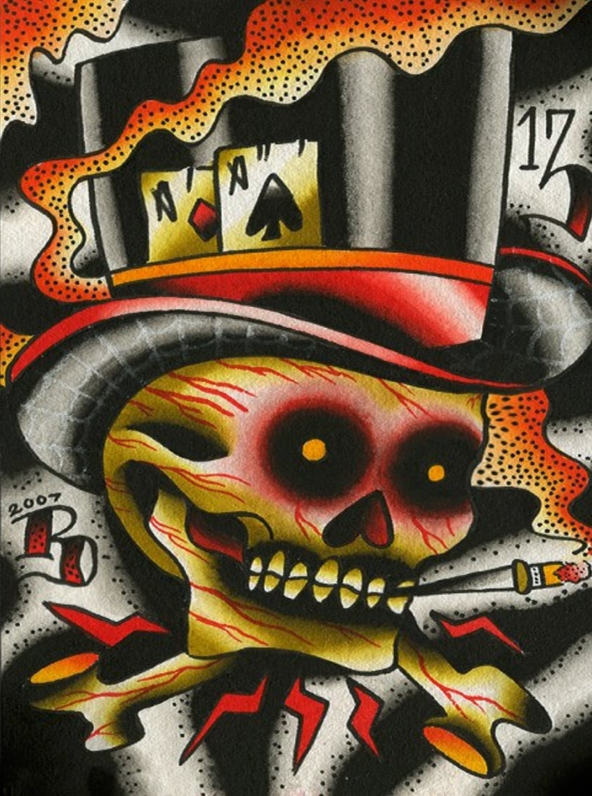 Black Market Art Company Aces High Print