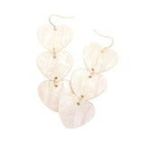Acetate Heart Link Dropdown Earrings - Madeline Love - Flyclothing LLC