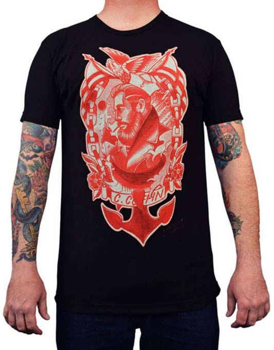 Black Market Art Company Anchors Away Men's T-Shirt - Black Market Art Company - Flyclothing LLC