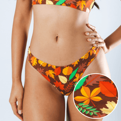 The Acorn Hoard | Fall Leaves MicroModal Thong - Shinesty