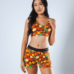 The Acorn Hoard | Fall Leaves Women’s Boxers - Shinesty