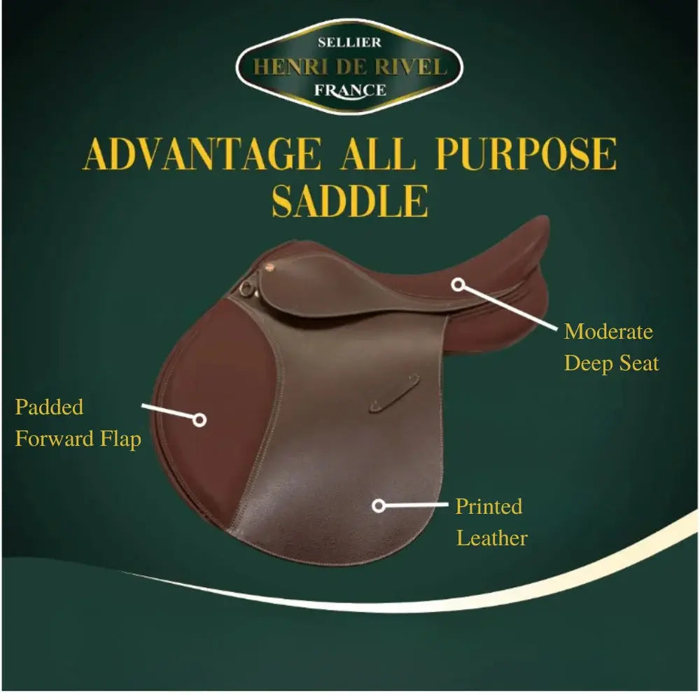 Henri de Rivel Advantage All Purpose Saddle - Breeches.com - Flyclothing LLC