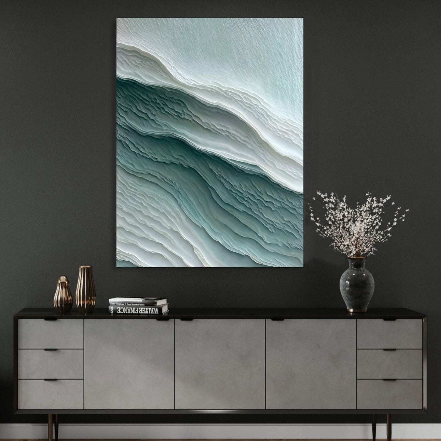 Canvas Print: "Aegean Layers" - Tailored Canvases - Flyclothing LLC